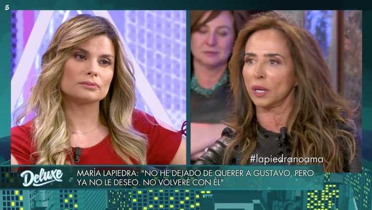 María Patiño y María Lapiedra en 'Sábado Deluxe'| Foto: Telecinco.es