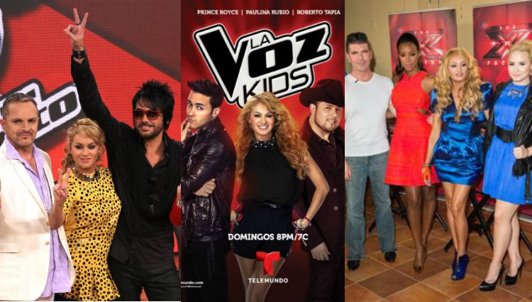 Paulina Rubio como jueza en 'La Voz México', 'La Voz Kids USA' y 'The X Factor'