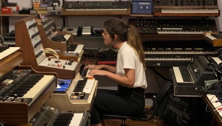 Amaia Romero en el estudio en Buenos Aires | Foto: @amaia