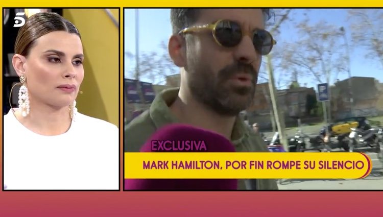 Mark Hamilton dando su opinión sobre María Lapiedra y Gustavo González