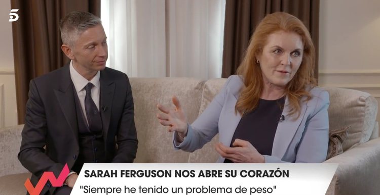 Sarah Ferguson con Gianluca Mech