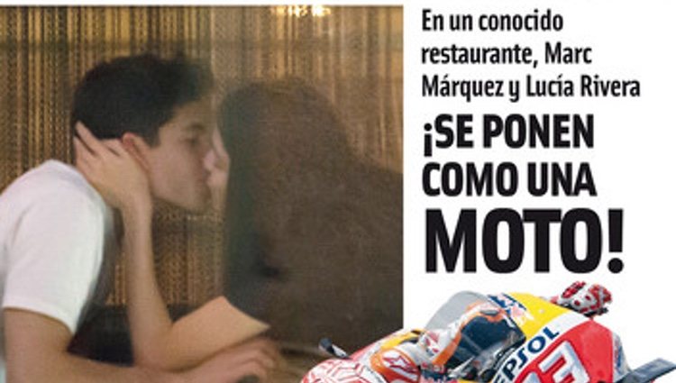 Marc Márquez y Lucía Rivera en la portada de Cuore