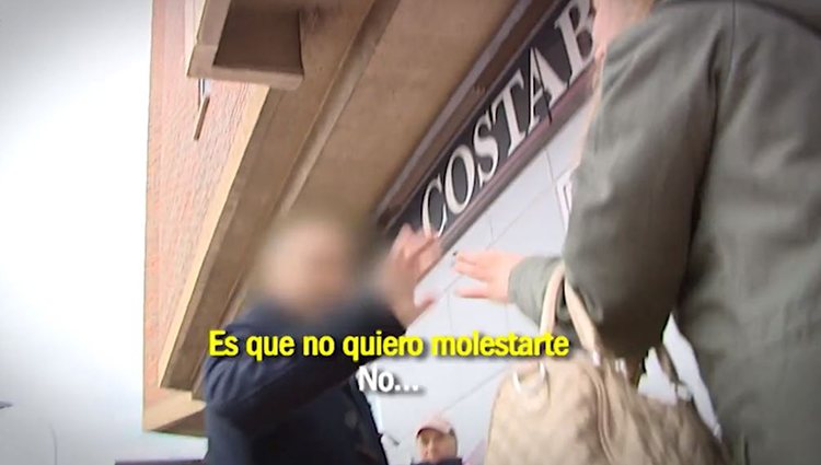 El padre de Ylenia contra la reportera/ Foto: Telecinco.es