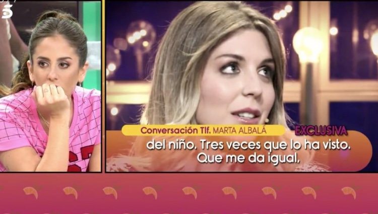 Marta Albalá da su opinión sobre su padre en 'Sálvame'