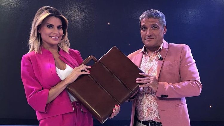 María Lapiedra y Gustavo Gonzalez en uno de los programas de 'Sálvame'