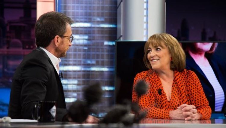 Carmen Maura hablando con Pablo Motos en 'El Hormiguero'/ Foto: Atresmedia