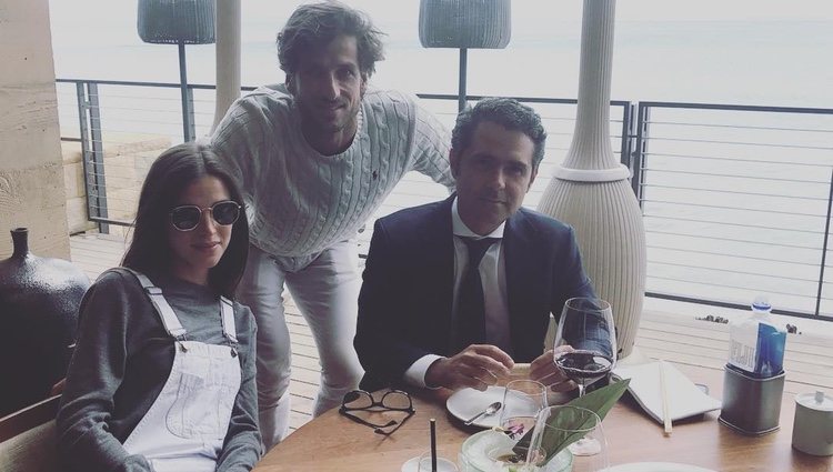 Feliciano López y Sandra Gago en uno de los mejores restaurantes de California/ Foto: Instagram