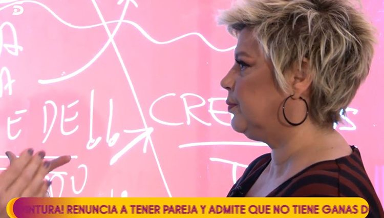 Terelu emocionada en 'Sálvame'/ Foto: Telecinco.es