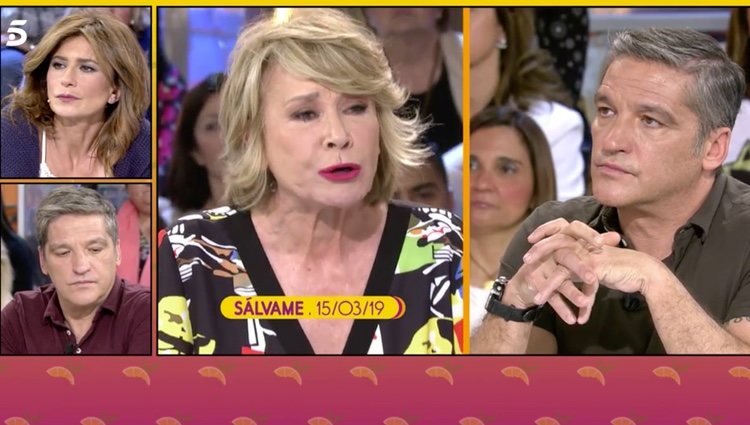 Gema López y Gustavo Gonzalez atentos a las explicaciones de Mila Ximénez