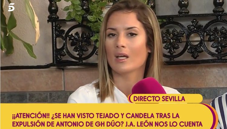 Candela Acevedo da explicaciones sobre su ausencia en plató / Foto: telecinco.es