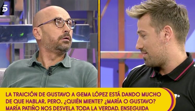 Rafa Mora y Diego Arrabal en el programa 'Sálvame'