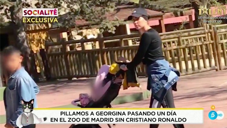 Georgina Rodríguez tras ser grabada por 'Socialité'/ Foto: telecinco.es