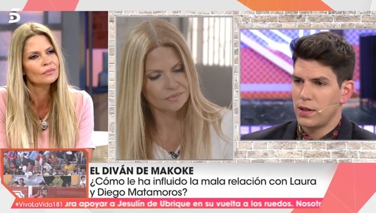 Makoke en el plató de 'Viva la vida'/ Foto: telecinco.es