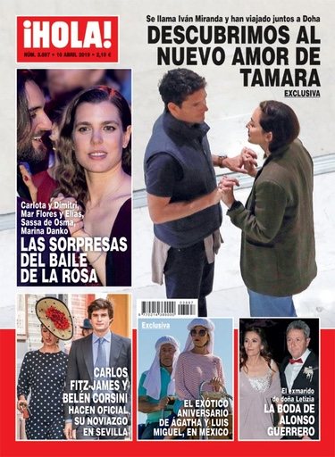 Tamara Falcó con su nuevo novio e la portada de ¡Hola!