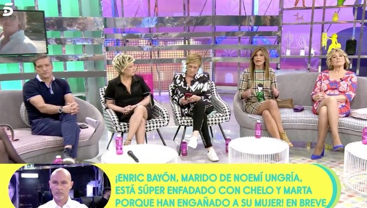 Gema López enfadada en el programa de 'Sálvame'