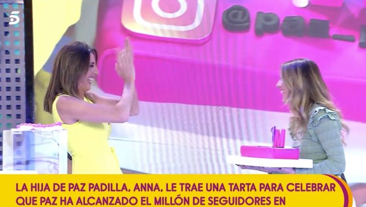 Paz Padilla y su hija, Anna Ferrer en el plató de 'Sálvame'