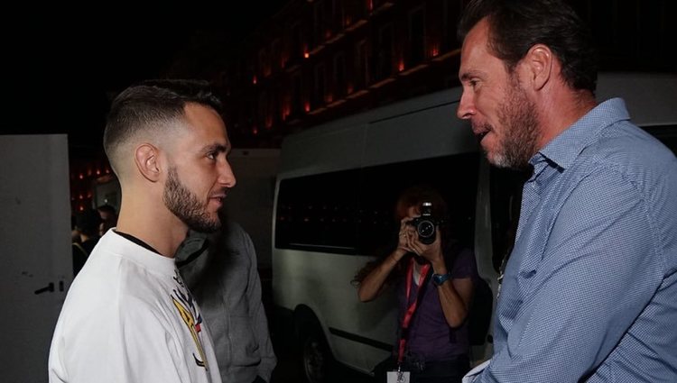 C.Tangana y Oscar Puente antes del concierto en Valladolid l Twitter