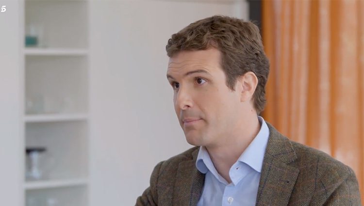 Pablo Casado durante la entrevista con Bertín Osborne