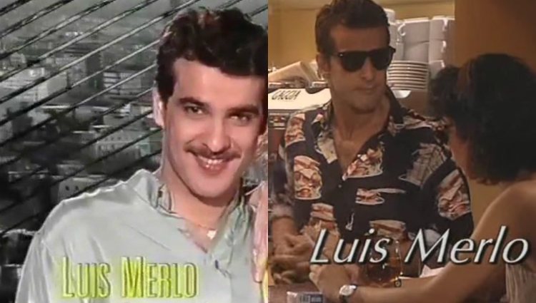 Luis Merlo en las cabeceras de 'Vecinos' y 'Canguros', dos series de Antena 3 emitidas en 1994