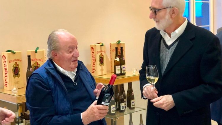 El Rey Juan Carlos en las bodegas Granbazán