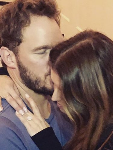 La imagen con la que Chris Pratt y Katherine Schwarzenegger anunciaron su compromiso l Instagram