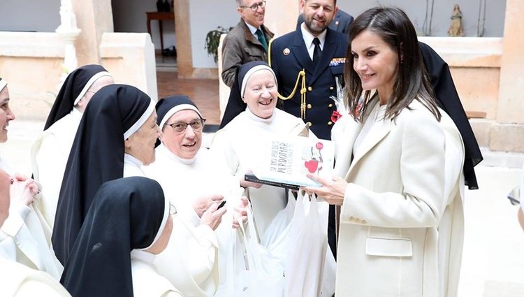 La Reina Letizia en su visita a las monjas dominicas de Lerma | Foto: Facebook Noviciado Dominicas Lerma