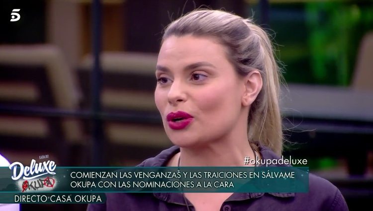 María Lapiedra durante las nominaciones / Telecinco.es