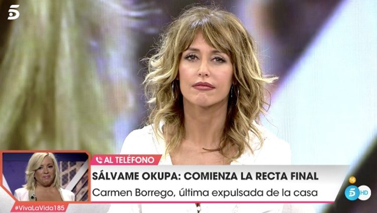 Carmen Borrego hablando con 'Viva la vida' tras su expulsión / Telecinco.es