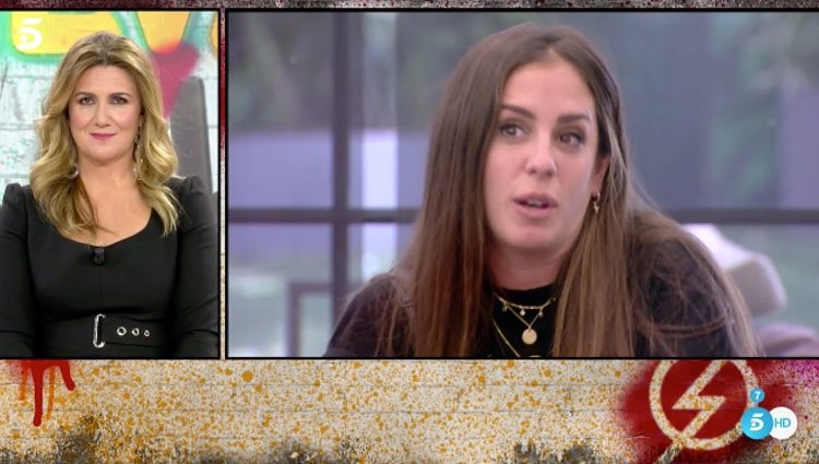 Anabel Pantoja hablando de sus confesionarios en 'Sálvame Okupa' / Telecinco.es