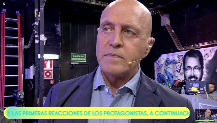 Kiko Matamoros antes de entrar al plató de 'Sálvame' Foto: Telecinco