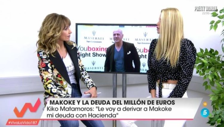 Makoke acude al programa de 'Viva la Vida' para hablar de sus deudas con Hacienda / foto: telecinco.es