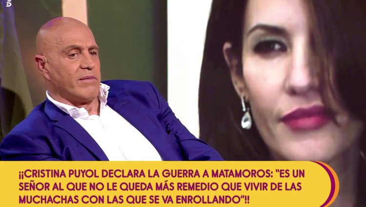 Kiko Matamoros responde a Cristina Pujol en 'Sálvame' l Foto: telecinco.es