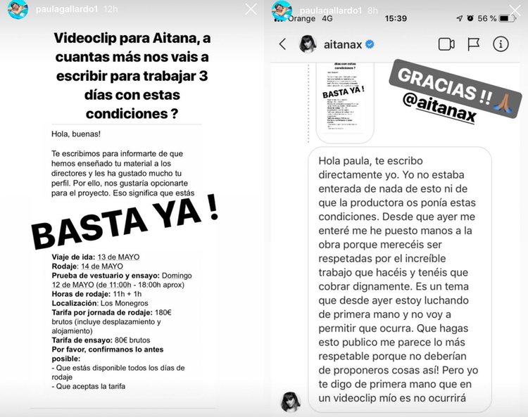 Las imágenes que compartió Paula Gallardo en su cuenta de Instagram