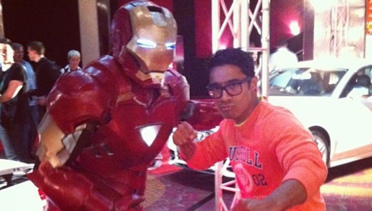 Pua Magasiva ('Power Rangers Ninja Storm') con Iron Man / Foto: Instagram