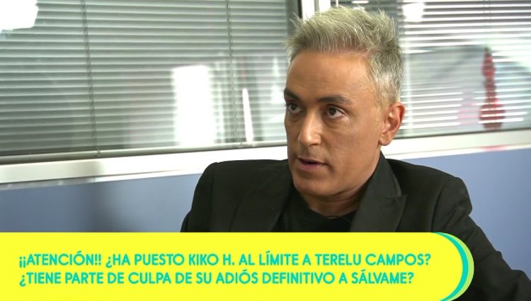 Kiko Hernández hablando de la marcha de Terelu Campos / Telecinco.es