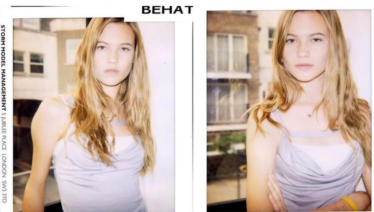 Behati Prinsloo en su primeras polaroids de la Agencia Storm 