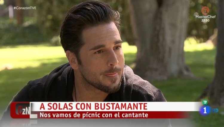 David Bustamante en el programa 'Corazón'/ Foto: La 1