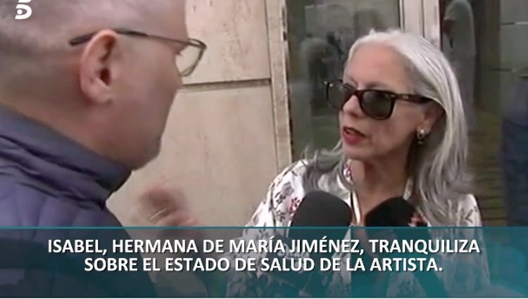 Isabel, la hermana de María Jiménez, habla son Sálvame