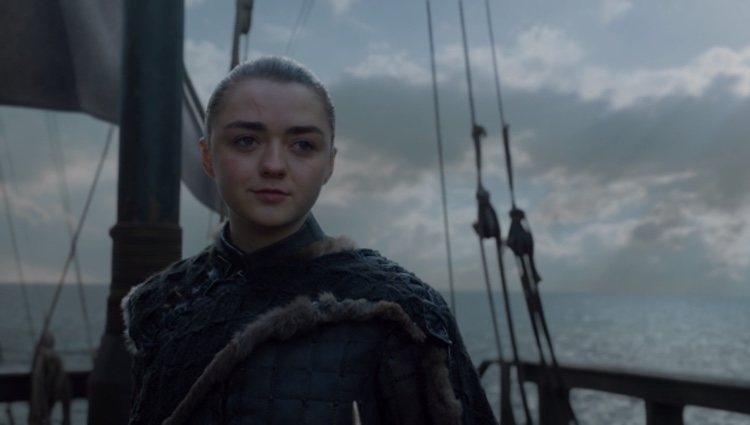 Arya se marcha al oeste de Poniente en el capítulo final de 'Juego de Tronos'