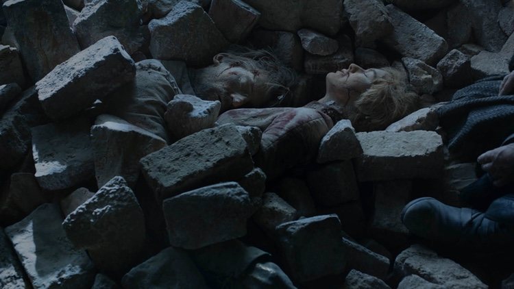 Jaime y Cersei Lannister murieron aplastados por los cascotes tras el ataque del dragón de Daenerys