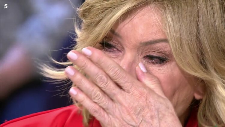 Mila Ximenez emocionada al escuchar a sus nietos l Foto: telecinco.es