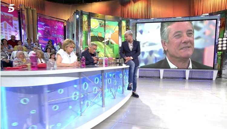 Francisco en conexión telefónica con 'Sálvame' / foto: telecinco.es