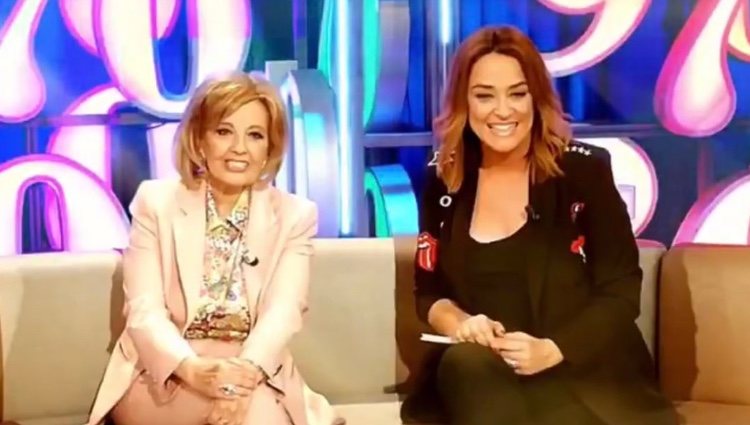 Toñi Moreno y María Teresa Campos en la grabación del programa | Twitter