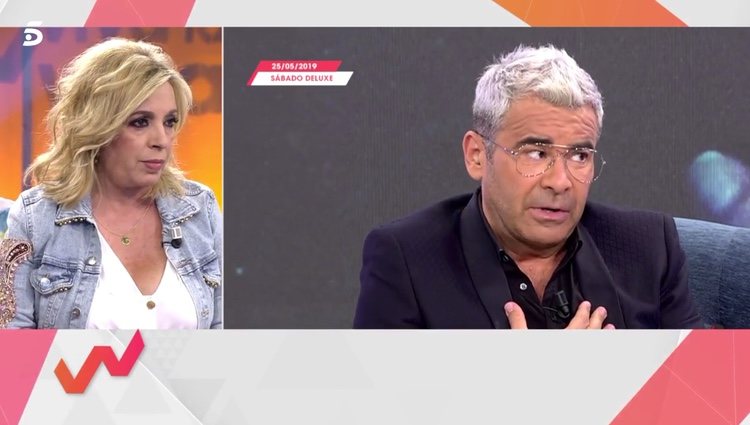 Carmen Borrego escuchando a Jorge Javier Vázquez / Telecinco.es