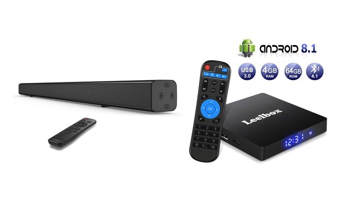 Barra de sonido y Smart box