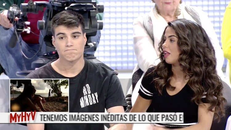 Julen hablando con la hermana de Violeta en 'Mujeres y hombres y viceversa'