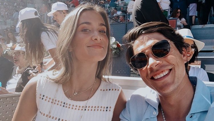 María Pombo y Pablo Castellano en el Mutua Madrid Open 2019 | Foto: Instagram