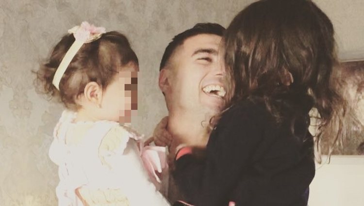 José Antonio Reyes con sus hijas Noelia y Triana | Instagram