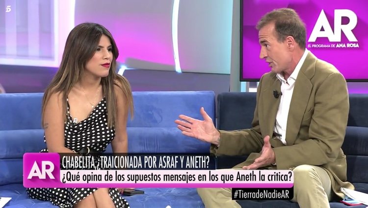 Isa Pantoja habla sobre los supuestos mensajes de Asraf y Aneth en 'El programa de Ana Rosa' Foto: Telecinco