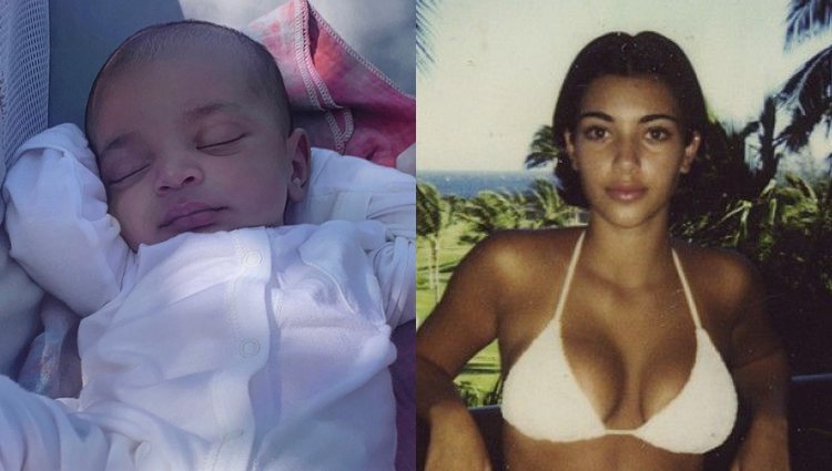 El gran parecido del pequeño Psalm con Kim Kardashian